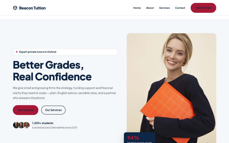 Private Tuition template preview