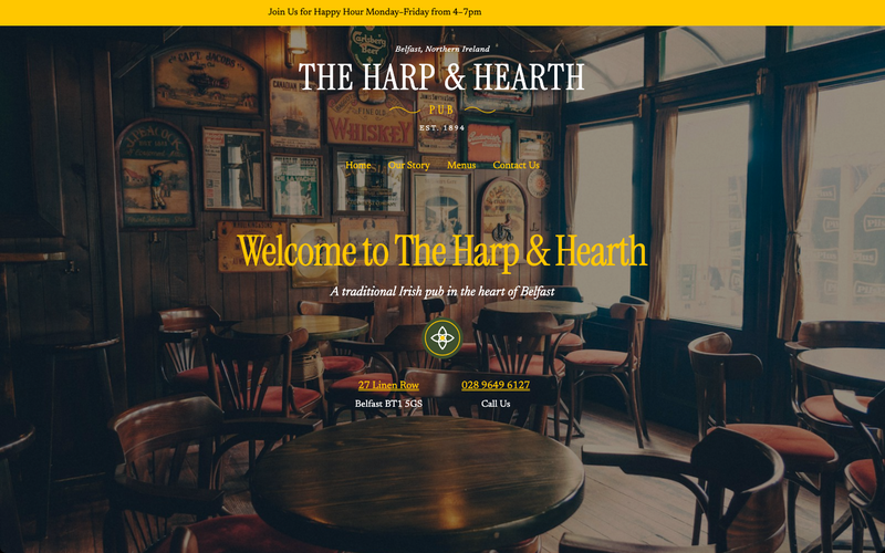 Traditional Pub template preview