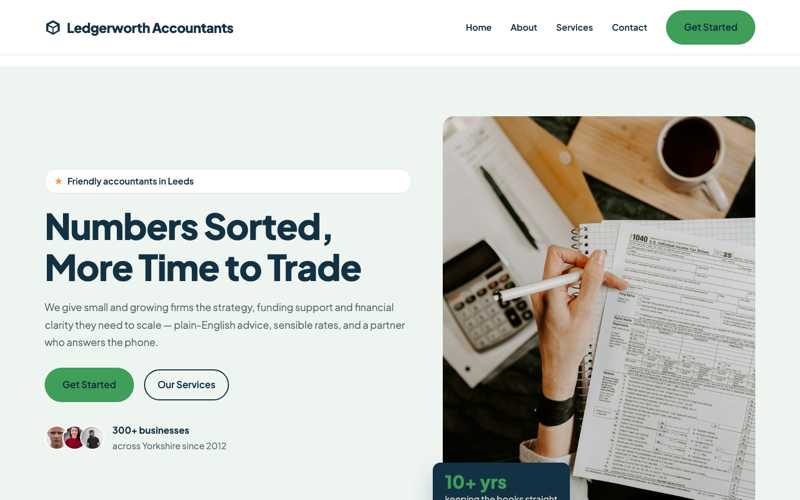 Accountancy Pro template preview