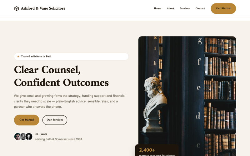 Solicitor Pro template preview