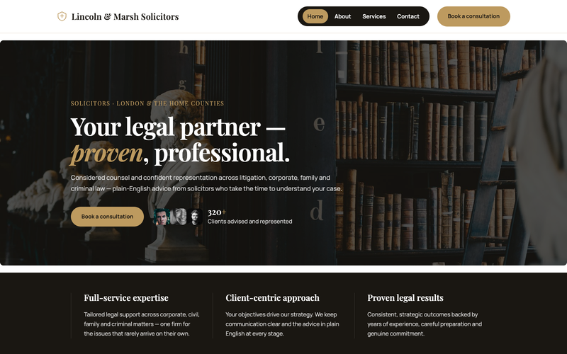 Law Firm & Attorneys template preview