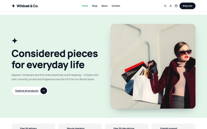 Retail — Ciseco Shop template preview