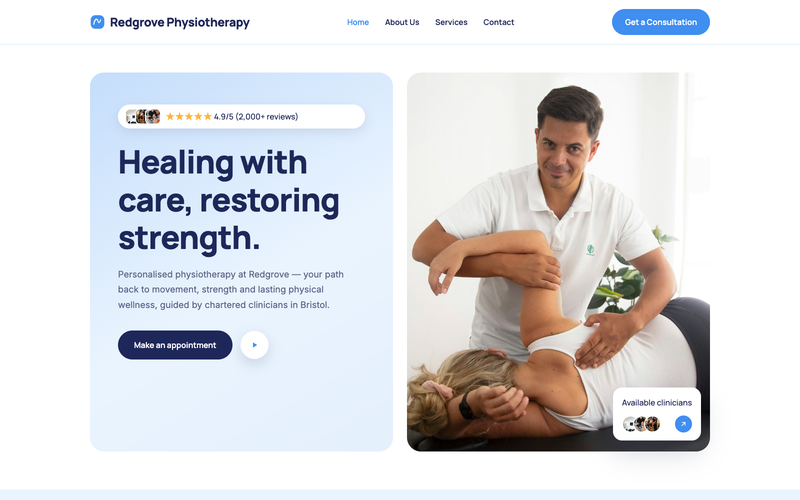 Wellness — Pisiopax Physio template preview