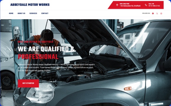 An example Go Digital customer website